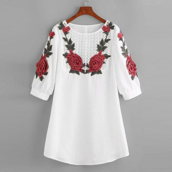 Trendy Rose Summer Dress